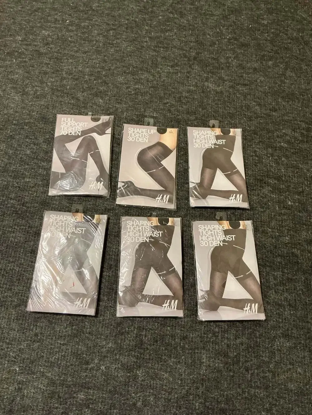 H&M Shaping Tights High Waist 30 Denier Black Size M